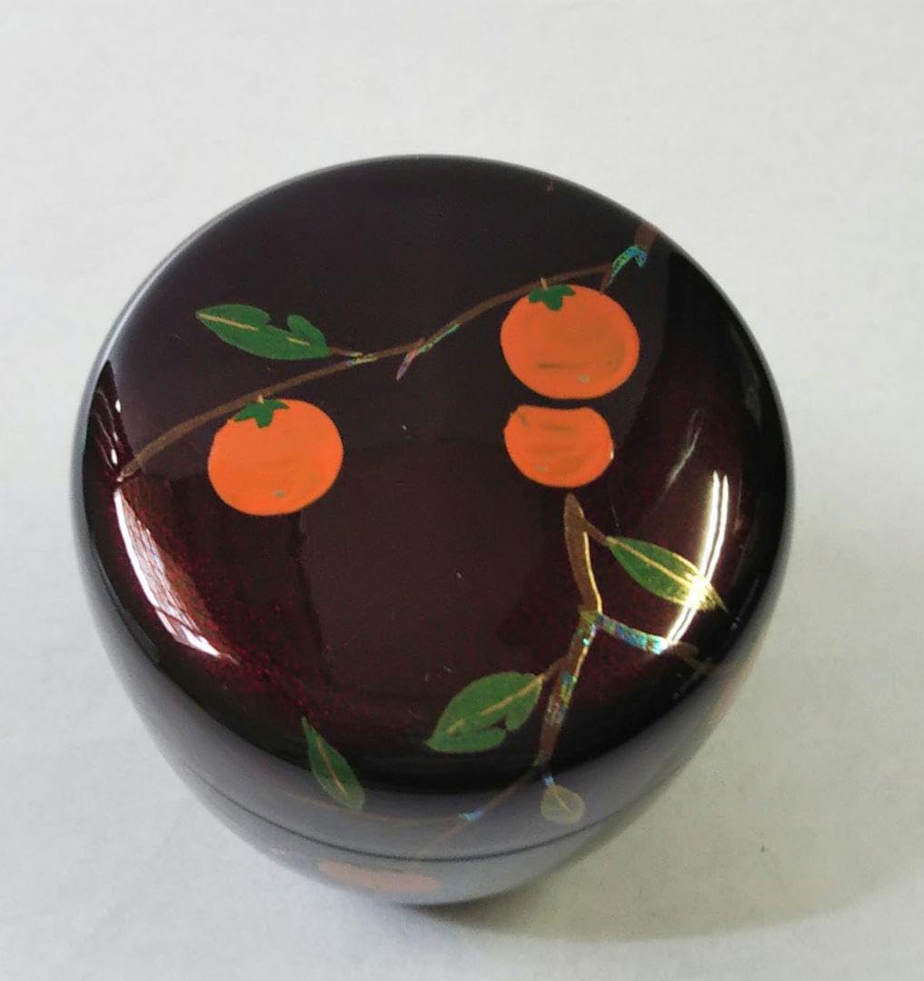 期間限定特価 茶道具 中棗 溜塗 柿蒔絵 内梨子地 東雲作 新品 Amazon | 【茶道具 棗】溜塗中棗 秋草蒔絵（内梨子地） 東雲作